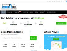 Tablet Screenshot of domain.avancezone.com